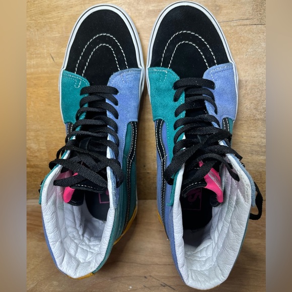 VANS Sk8 Hi Mix & Match SUEDE/Canvas Mens Size 8 Shoes Sneakers Multicolor - Picture 7 of 10